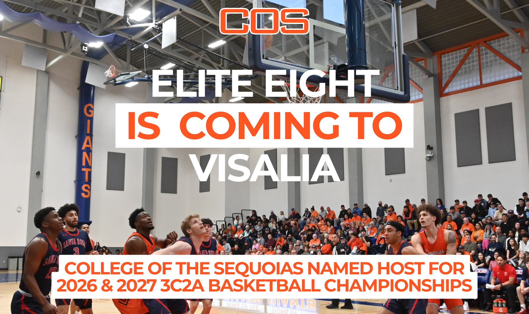 Sequoias to host state's Elite Eight men's and women's basketball tournament March 12-15