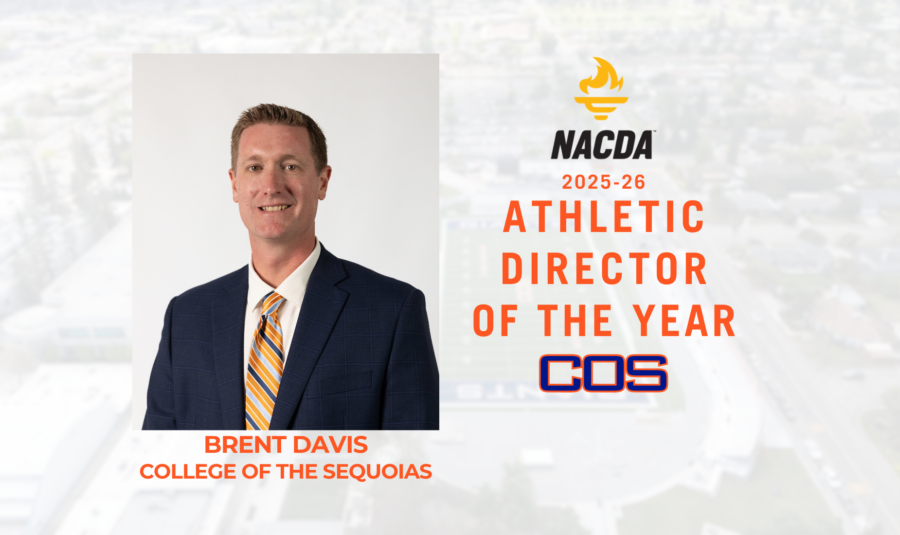 College of the Sequoias' Athletic Director Wins NACDA's Athletic Director of the Year