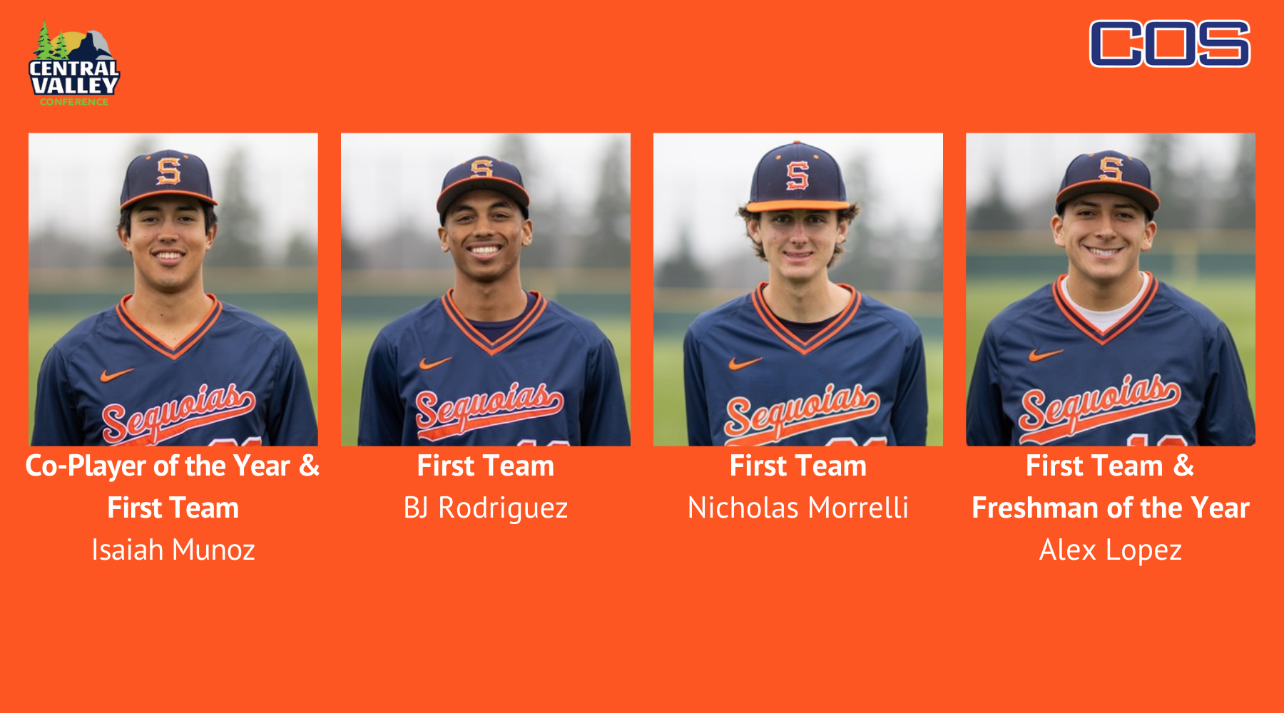 Seven Student-Athletes Receive CVC Postseason Honors