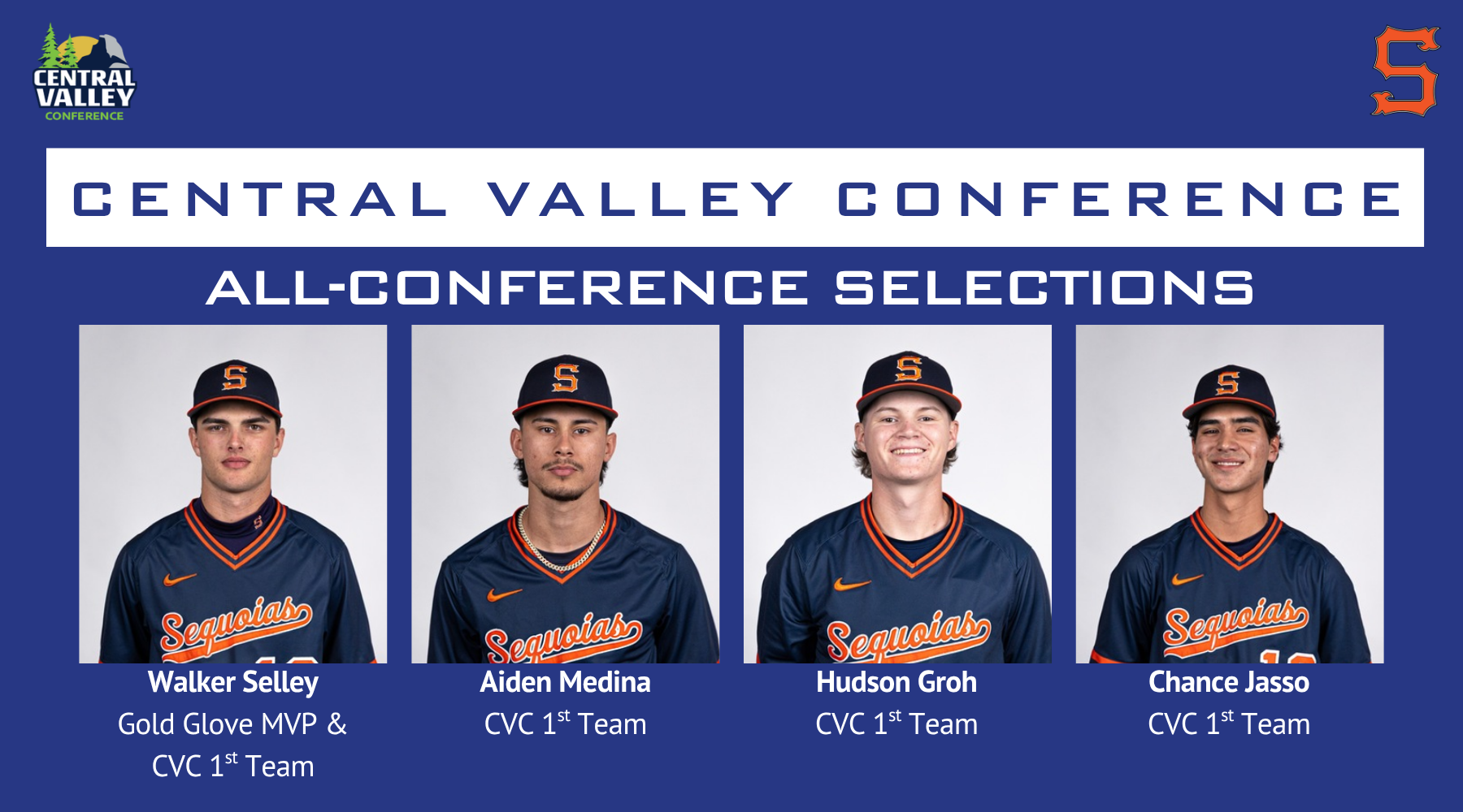 College of the Sequoias Baseball Earns CVC Honors, Advances to NorCal Regional&nbsp;