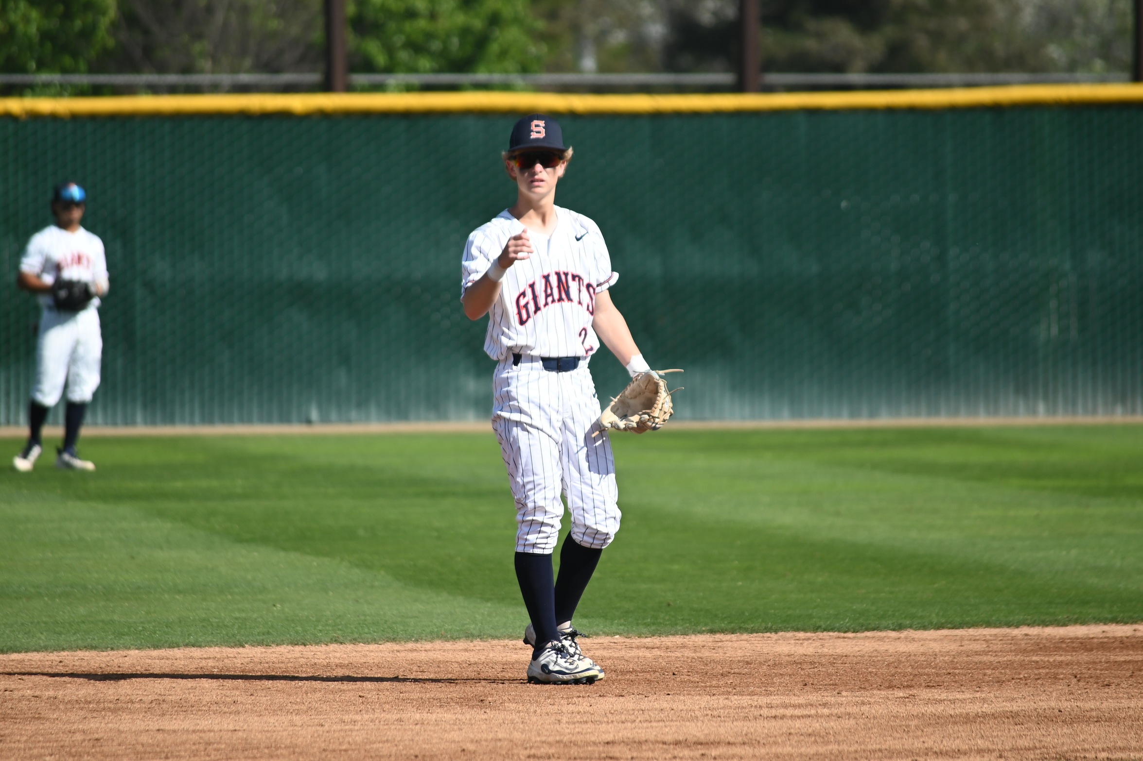 College of the Sequoias' Kadyn Kirkley (2) in the 3-2 win over Reedley College on March 3, 2026. (Norma Foster / COS Athletics)