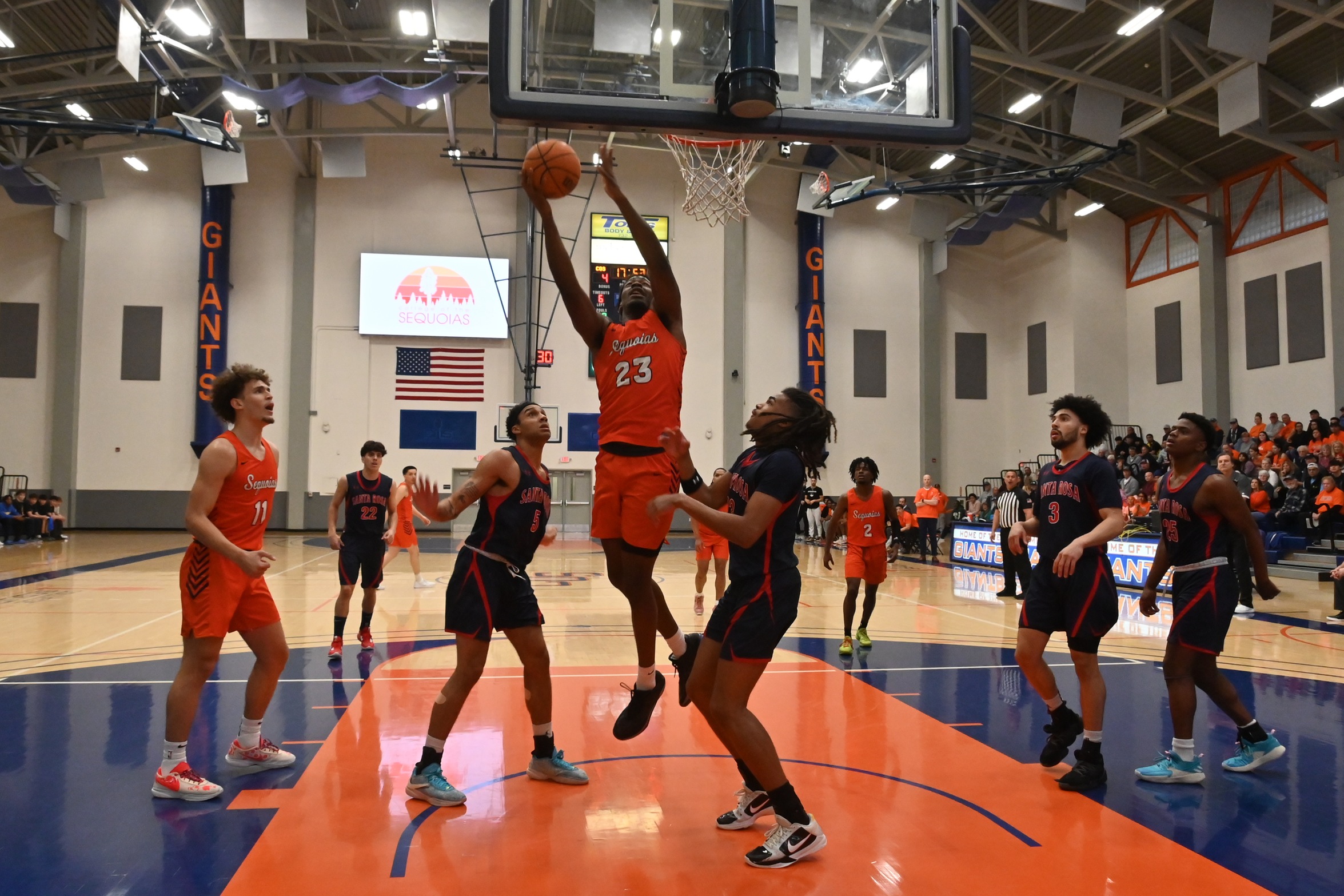 Giants men's basketball riding 9-game winning streak into state Elite Eight