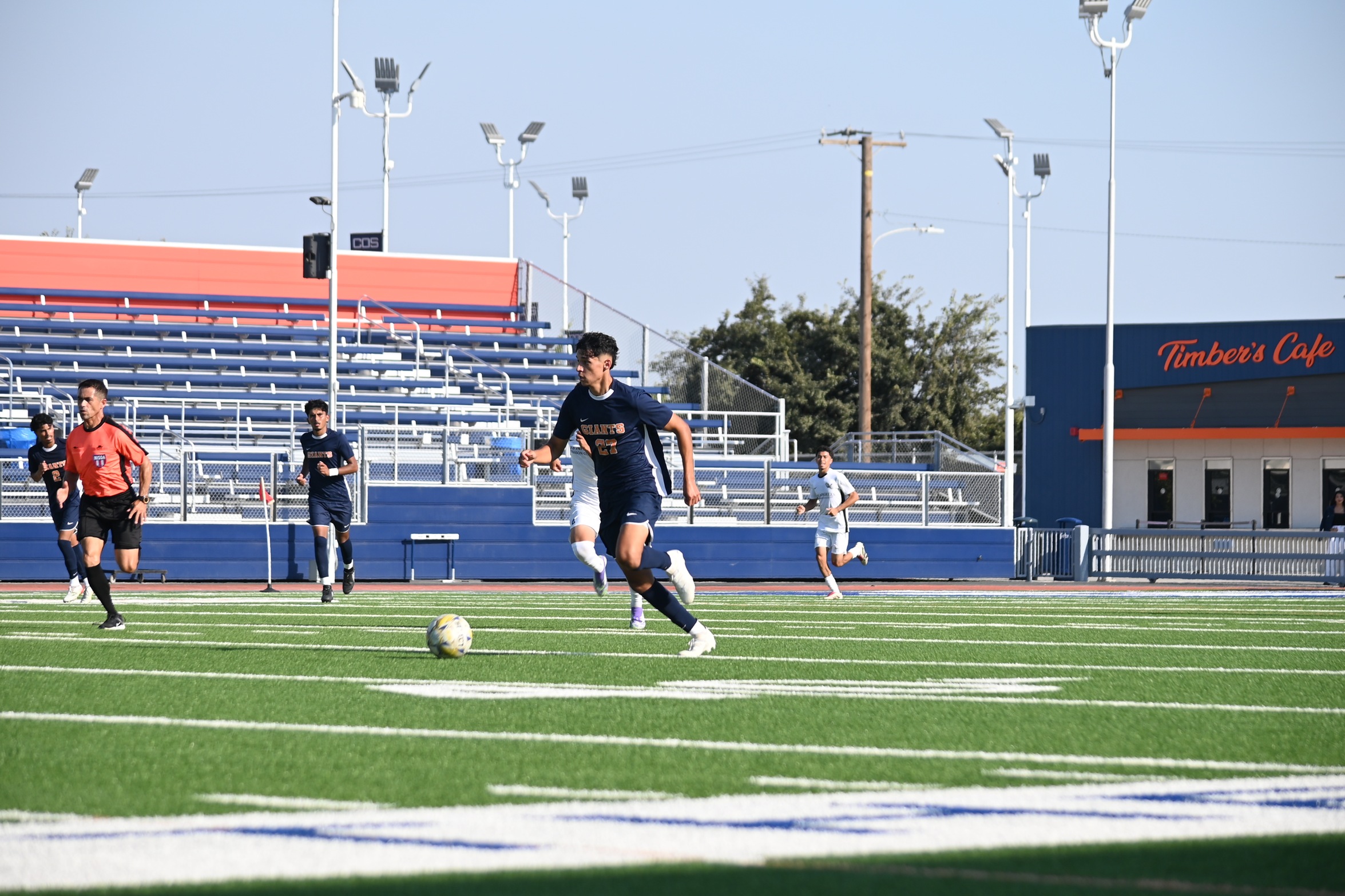 College of the Sequoias' Jairo Medina (27) in a match earlier this season versus LA Mission College on September 5, 2025 (Photo Credit: Norma Foster).
