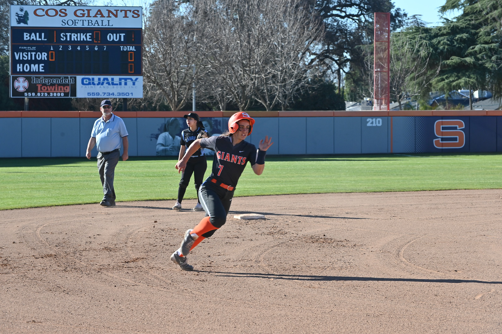Sunblade rounds the bases in a game against Cabrillo earlier in the year. Photo by Norma Foster.