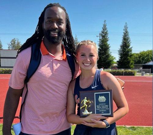 Giants sweep men's, women's CVC track and field titles