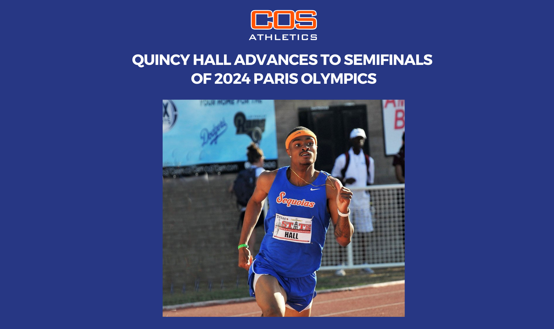 Quincy Hall Wins Heat 4; Advances to Semifinals of 2024 Paris Olympics